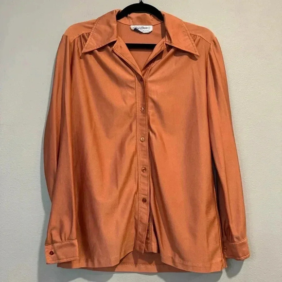 Ship’n Shore Hippie Boho Retro 60’s Groovy 100% Qiana Nylon 12 - Picture 1 of 4